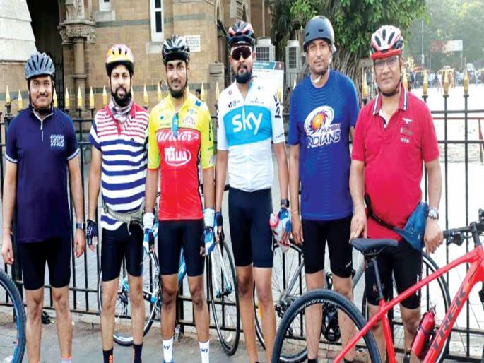 Police bicycle ride without polluting station | प्रदूषणविरहित ठाण्यासाठी पोलिसांची सायकलस्वारी Police bicycle ride without polluting station | प्रदूषणविरहित ठाण्यासाठी पोलिसांची सायकलस्वारी