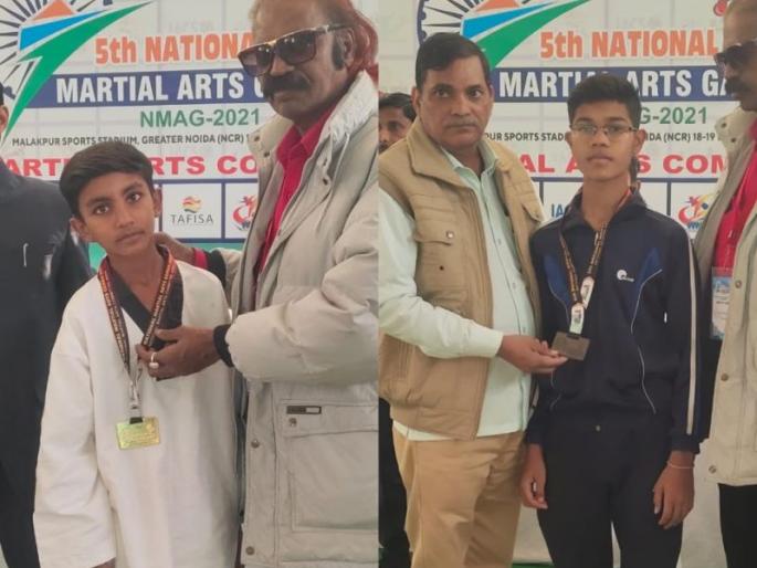 Akola players shine in National Taekwondo Championships | राष्ट्रीय तायक्वांदो स्पर्धेत अकोल्याचे खेळाडू चमकले Akola players shine in National Taekwondo Championships | राष्ट्रीय तायक्वांदो स्पर्धेत अकोल्याचे खेळाडू चमकले
