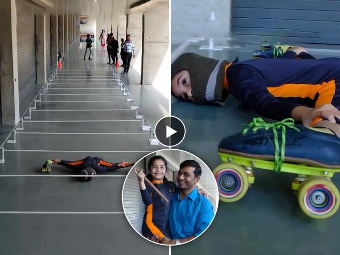 a viral video of six year old girl from ahmedabad takshvi vaghani create history in skating video goes viral on social media | चिमुकलीची कमाल! वयाच्या ६ व्या वर्षी रचला इतिहास; गिनीज बुक ऑफ वर्ल्ड रेकॉर्डमध्ये नोंद a viral video of six year old girl from ahmedabad takshvi vaghani create history in skating video goes viral on social media | चिमुकलीची कमाल! वयाच्या ६ व्या वर्षी रचला इतिहास; गिनीज बुक ऑफ वर्ल्ड रेकॉर्डमध्ये नोंद