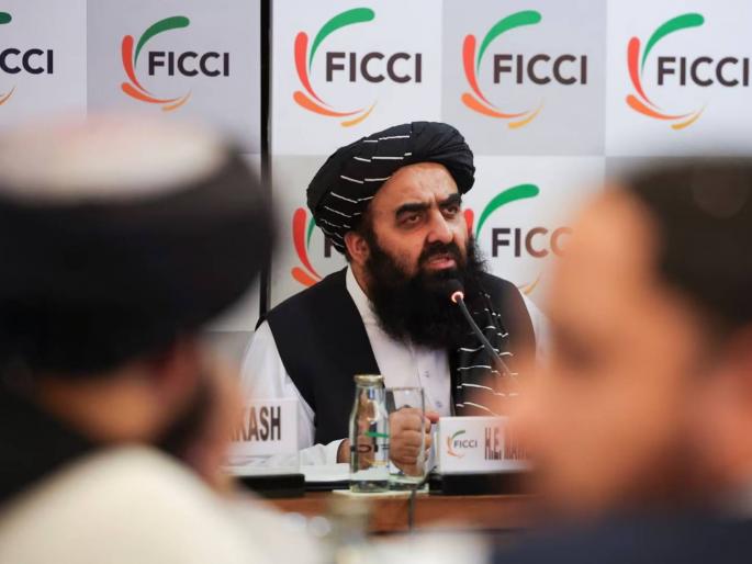 Except Pakistan, all neighboring countries are happy with us, Taliban minister warns from India | पाकिस्तान वगळता सर्व शेजारी देश आमच्यावर खूश, तालिबान मंत्र्यांने भारतातून दिला इशारा Except Pakistan, all neighboring countries are happy with us, Taliban minister warns from India | पाकिस्तान वगळता सर्व शेजारी देश आमच्यावर खूश, तालिबान मंत्र्यांने भारतातून दिला इशारा