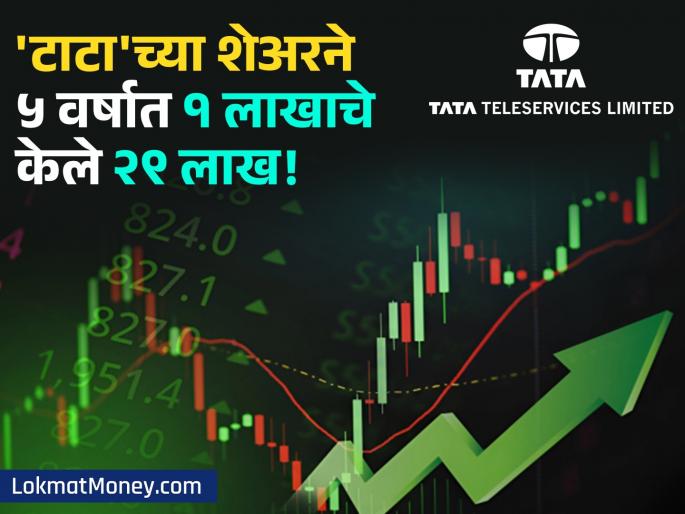 multibagger stock tata teleservices maharashtra made 1 lakh into 29 lakh in 5 years | टाटा समूहाचा 'हा' शेअर बनला मल्टीबॅगर: ५ वर्षांत १ लाखाचे २९ लाख, गुंतवणूकदार मालामाल!