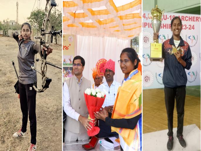 Sisters wons in Archery National Competition; Silver for Tejal Salve, while Pranjal Salve got the gold medal | तिरंदाज सख्ख्या बहिणींचा राष्ट्रीय स्पर्धेत डंका; तेजलला रौप्य, तर प्रांजलची सुवर्णपदकावर मोहर Sisters wons in Archery National Competition; Silver for Tejal Salve, while Pranjal Salve got the gold medal | तिरंदाज सख्ख्या बहिणींचा राष्ट्रीय स्पर्धेत डंका; तेजलला रौप्य, तर प्रांजलची सुवर्णपदकावर मोहर