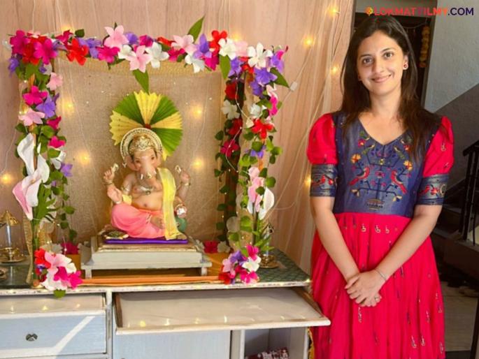 Tejashree Pradhan will celebrate Ganeshotsav like this this year, she said - ''Modak and my...'' | तेजश्री प्रधान यंदा असा साजरा करणार गणेशोत्सव, म्हणाली - "मोदक आणि माझी..."