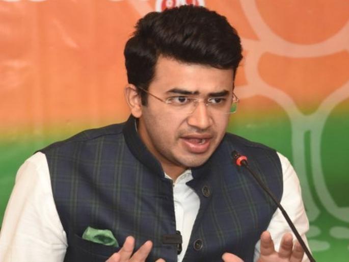 Challenged Mamata banergee in west Bengal, BJP's MP Tejashwi Surya was 'out' in Karnataka election star campaigner list | ममतांना पाणी पाजण्याचे आव्हान दिलेले, कर्नाटकात तेजस्वी सूर्याच 'आऊट' झाले Challenged Mamata banergee in west Bengal, BJP's MP Tejashwi Surya was 'out' in Karnataka election star campaigner list | ममतांना पाणी पाजण्याचे आव्हान दिलेले, कर्नाटकात तेजस्वी सूर्याच 'आऊट' झाले