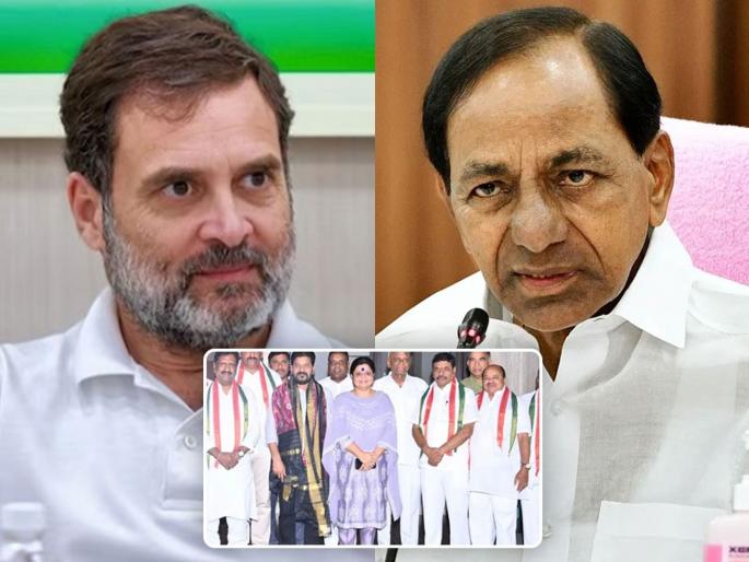 Chandrasekhar Rao's BRS tunneled by Congress in Telangana, 6 MLAs also blasted after MP | तेलंगणामध्ये काँग्रेसकडून चंद्रशेखर राव यांच्या BRSला सुरुंग, खासदारानंतर ६ आमदारही फोडले
