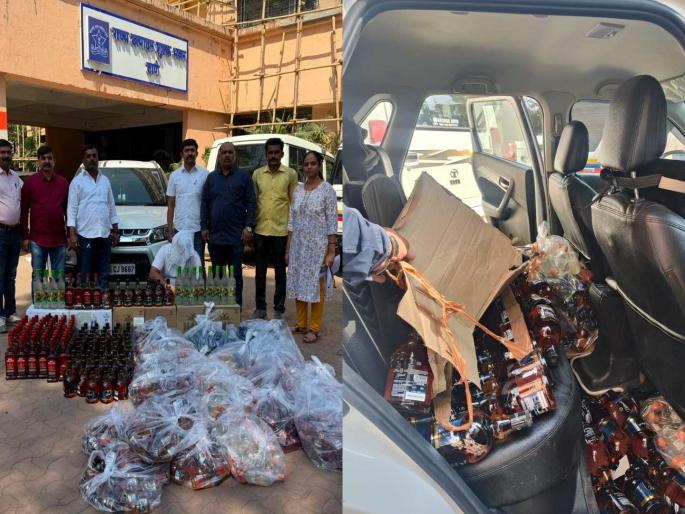 Driver arrested with fake foreign liquor in thane | बनावट विदेशी मद्यासह वाहन चालकाला अटक; ११.३७ लाखांचा मुद्देमाल जप्त Driver arrested with fake foreign liquor in thane | बनावट विदेशी मद्यासह वाहन चालकाला अटक; ११.३७ लाखांचा मुद्देमाल जप्त