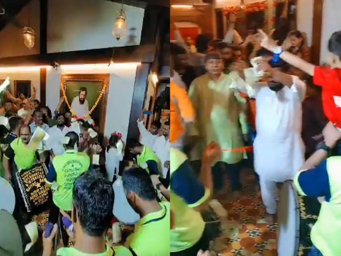 Two branch chiefs of the shiv sena Shinde group were expelled from their posts in thane | शिंदे गटाच्या दोन शाखाप्रमुखांची पदावरून हकालपट्टी, केलं होतं असं कृत्य Two branch chiefs of the shiv sena Shinde group were expelled from their posts in thane | शिंदे गटाच्या दोन शाखाप्रमुखांची पदावरून हकालपट्टी, केलं होतं असं कृत्य