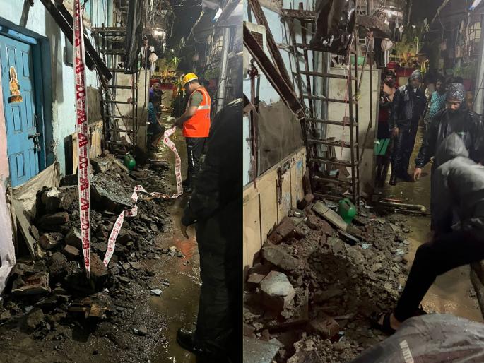 In Thane, the slab of the gallery of the house fell, the trapped four were safely rescued | ठाण्यात घराच्या गॅलरीचा स्लॅब पडला, अडकलेल्या चौघांची सुखरूप सुटका In Thane, the slab of the gallery of the house fell, the trapped four were safely rescued | ठाण्यात घराच्या गॅलरीचा स्लॅब पडला, अडकलेल्या चौघांची सुखरूप सुटका