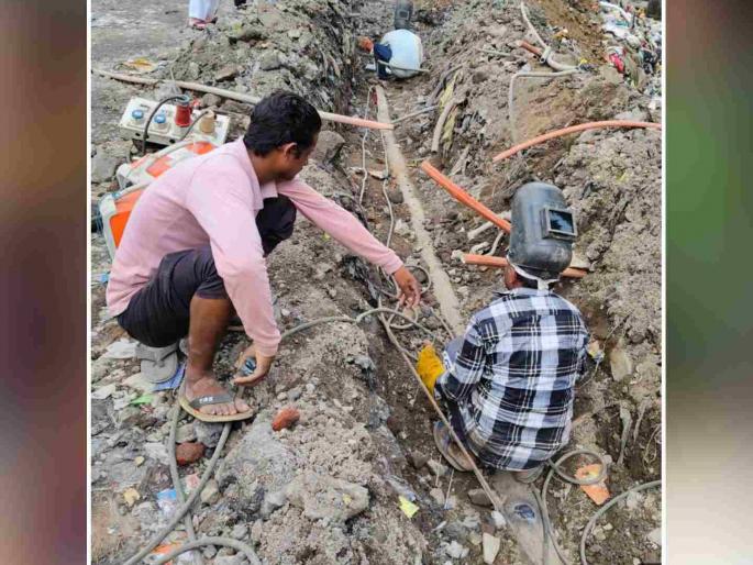 Thane Municipal Corporation broke 97 unauthorized pipe connections; Actions of Water Supply Department | ठाणे महापालिकेने तोडल्या ९७ अनधिकृत नळजोडण्या; पाणीपुरवठा विभागाची कारवाई Thane Municipal Corporation broke 97 unauthorized pipe connections; Actions of Water Supply Department | ठाणे महापालिकेने तोडल्या ९७ अनधिकृत नळजोडण्या; पाणीपुरवठा विभागाची कारवाई