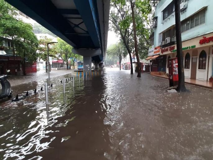 The rain continued for the second day in a row; 120 mm of rainfall recorded in last eight hours | सलग दुसऱ्या दिवशी पावसाची संततधार सुरूच; मागील आठ तासात 120 मिमी पावसाची नोंद The rain continued for the second day in a row; 120 mm of rainfall recorded in last eight hours | सलग दुसऱ्या दिवशी पावसाची संततधार सुरूच; मागील आठ तासात 120 मिमी पावसाची नोंद