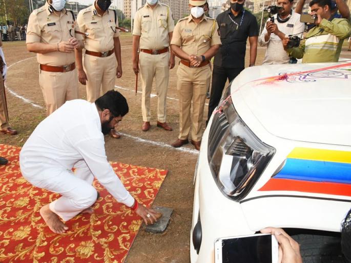 Thane city police get new vehicles; Eknath shinde, Jitendra Awhad gave it | ठाणे पोलिसांना नवीन वाहने मिळाली; गुन्हेगारांची आता खैर नाही Thane city police get new vehicles; Eknath shinde, Jitendra Awhad gave it | ठाणे पोलिसांना नवीन वाहने मिळाली; गुन्हेगारांची आता खैर नाही
