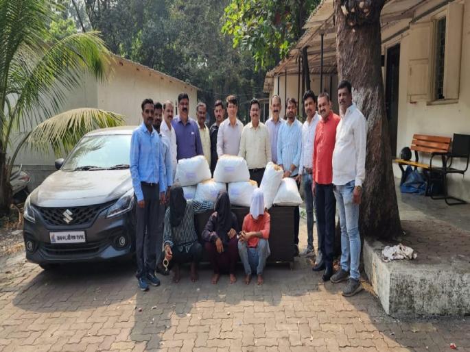 Trio jailed for smuggling ganja from Rajasthan to Thane; 10 lakhs seized 100 kg ganja | राजस्थानातून ठाण्यात गांजाची तस्करी करणारे त्रिकुट जेरबंद; १० लाखांचा १०० किलो गांजा जप्त Trio jailed for smuggling ganja from Rajasthan to Thane; 10 lakhs seized 100 kg ganja | राजस्थानातून ठाण्यात गांजाची तस्करी करणारे त्रिकुट जेरबंद; १० लाखांचा १०० किलो गांजा जप्त