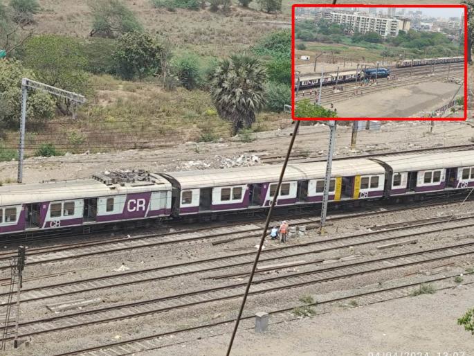 central Railway disrupted due to pantograph problem badlapur bound local got caught in the overhead wire | ठाकुर्लीत लोकलच्या पेंटाग्राफ समस्येमुळे मध्य रेल्वे विस्कळीत central Railway disrupted due to pantograph problem badlapur bound local got caught in the overhead wire | ठाकुर्लीत लोकलच्या पेंटाग्राफ समस्येमुळे मध्य रेल्वे विस्कळीत