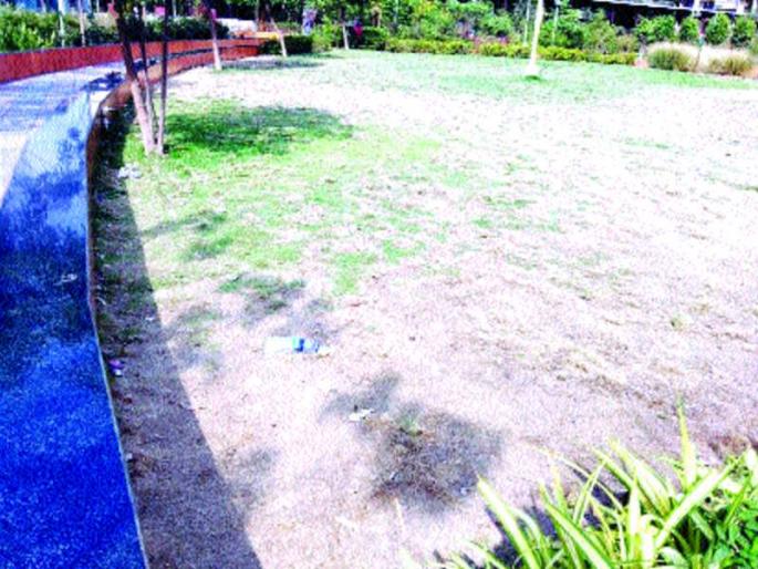 Mhalagi garden drought in Meera Road | मीरा रोडमधील म्हाळगी उद्यानाची दुरवस्था Mhalagi garden drought in Meera Road | मीरा रोडमधील म्हाळगी उद्यानाची दुरवस्था