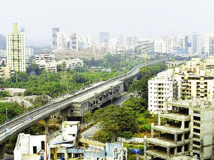 Due to the contractual work of the Navi Mumbai Metro, the work of 5 stations was stalled | नवी मुंबई मेट्रोच्या कामाला ठेकेदार नसल्याने ५ स्थानकांचे काम ठप्प Due to the contractual work of the Navi Mumbai Metro, the work of 5 stations was stalled | नवी मुंबई मेट्रोच्या कामाला ठेकेदार नसल्याने ५ स्थानकांचे काम ठप्प