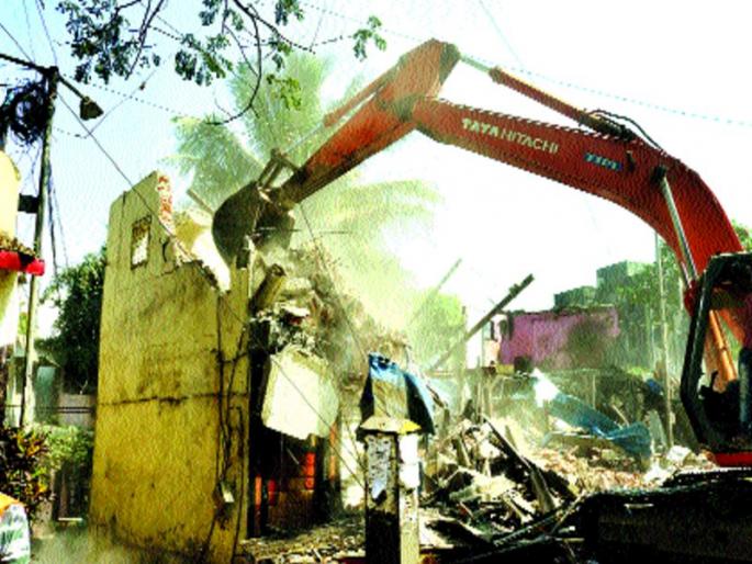 350 construction destroy in Thane | ठाण्यातील ३५० बांधकामे केली जमीनदोस्त