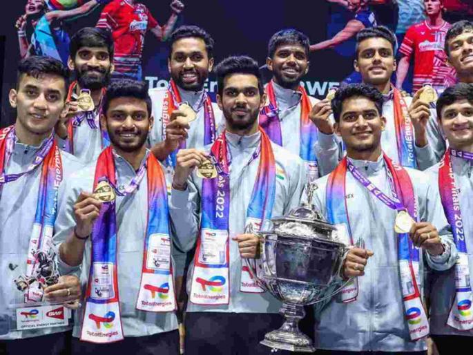 india won the thomas cup for the first time in 73 years | चक दे इंडिया! ७३ वर्षांत भारताने पहिल्यांदा जिंकला थॉमस कप