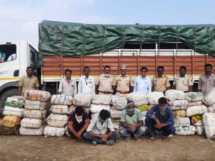 11 quintals 50 kg of cannabis worth Rs 3.5 crore seized | साडेतीन कोटी रुपयांचा ११ क्विंटल ५० किलो गांजा जप्त