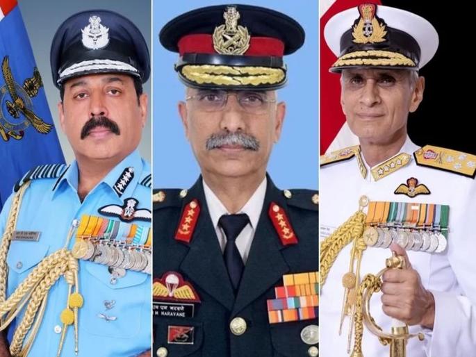 manoj mukund naravane Kambir SINGh and rks bhadauria belongs to same nda course indian army chief | 28 वर्षांनंतर एनडीएचे वर्गमित्र होणार तीन सेनांचे प्रमुख, वायुसेनेत होते तिघांचे वडील