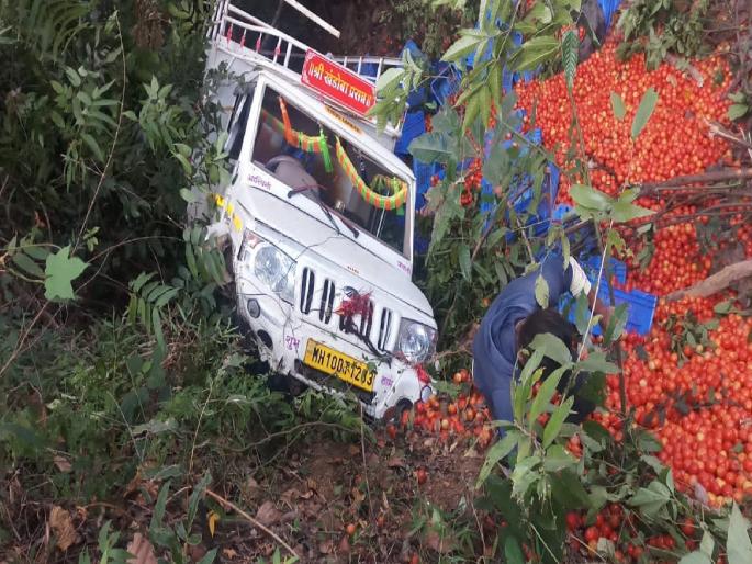 the brake of the cargo pickup failed and the vehicle plunged into a ravine about hundred feet deep At Tilari Ghat | तिलारी घाटात ब्रेक निकामी झाला, मालवाहू पिकअप कार शंभर फूट खोल दरीत कोसळली; अन् मोठा अनर्थ टळला the brake of the cargo pickup failed and the vehicle plunged into a ravine about hundred feet deep At Tilari Ghat | तिलारी घाटात ब्रेक निकामी झाला, मालवाहू पिकअप कार शंभर फूट खोल दरीत कोसळली; अन् मोठा अनर्थ टळला