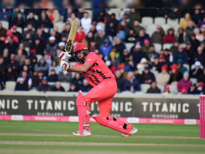Fifty for Tim David, 60 runs from just 25 balls including 4 fours and 4 sixes against Worcestershire in T20 Blast, Lancashire won by 12 runs | Tim David T20 Blast : Mumbai Indiansच्या टीम डेव्हिडने परदेशातही इंगा दाखवला, ८ चेंडूंत ४० धावा चोपून संघाला विजय मिळवून दिला