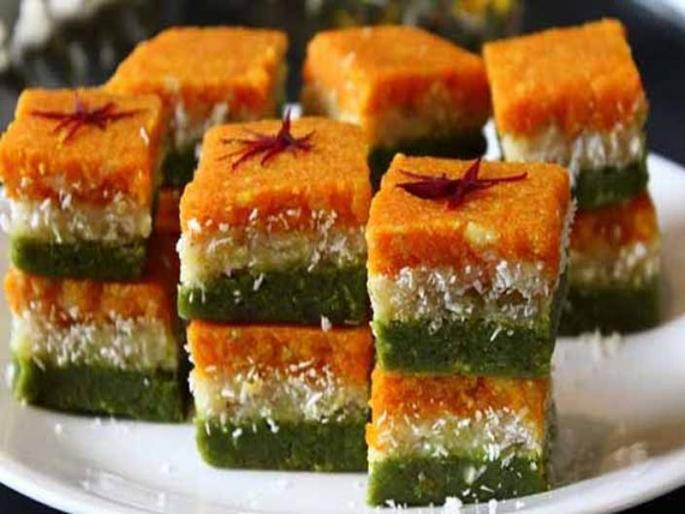 Republic Day Celebrate with this recipe of tricolour barfi or tiranga barfi | Republic Day : प्रजासत्ताक दिनासाठी घरीच तयार करा तिरंगा बर्फी!