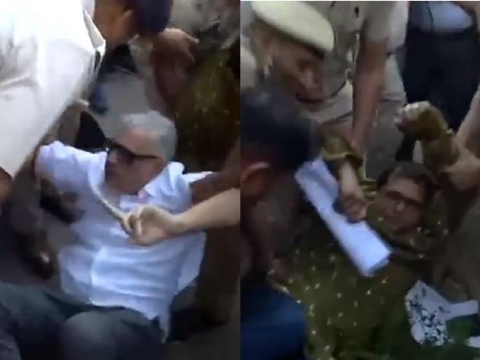 Lok Sabha Elections 2024: TMC protest outside Election Commission office; Many leaders are in police custody | निवडणूक आयोगाच्या कार्यालयाबाहेर TMC चे आंदोलन; अनेक नेते पोलिसांच्या ताब्यात... Lok Sabha Elections 2024: TMC protest outside Election Commission office; Many leaders are in police custody | निवडणूक आयोगाच्या कार्यालयाबाहेर TMC चे आंदोलन; अनेक नेते पोलिसांच्या ताब्यात...