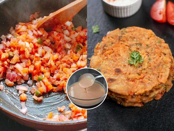 tomato besan stuffed paratha recipe how to make tomato besan stuffed paratha at home | फक्त १० मिनिटांत टोमॅटो बेसन पराठा करण्याची इन्स्टंट रेसिपी, मुलांच्याच काय मोठ्यांच्याही डब्यासाठी खास पदार्थ... tomato besan stuffed paratha recipe how to make tomato besan stuffed paratha at home | फक्त १० मिनिटांत टोमॅटो बेसन पराठा करण्याची इन्स्टंट रेसिपी, मुलांच्याच काय मोठ्यांच्याही डब्यासाठी खास पदार्थ...