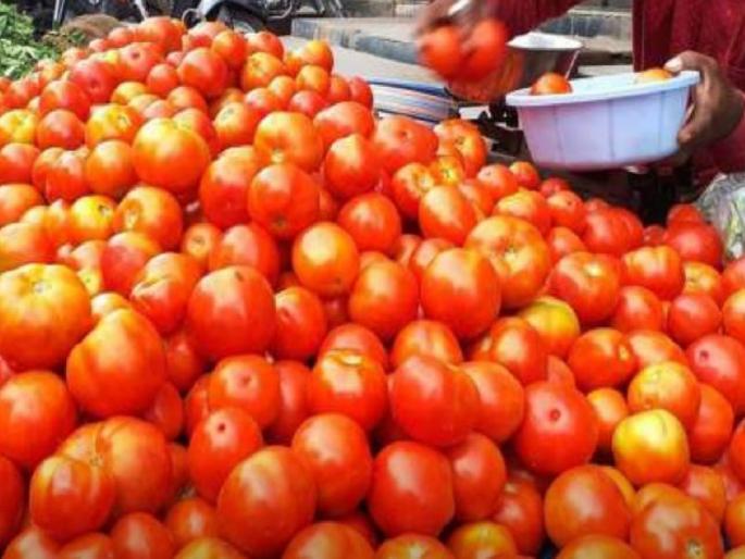 Fall in tomato prices; 40 rupees per kg; Relief to common people after month | टोमॅटोची लाली उतरली; ४० रुपये किलो; महिन्यानंतर सर्वसामान्यांना दिलासा Fall in tomato prices; 40 rupees per kg; Relief to common people after month | टोमॅटोची लाली उतरली; ४० रुपये किलो; महिन्यानंतर सर्वसामान्यांना दिलासा