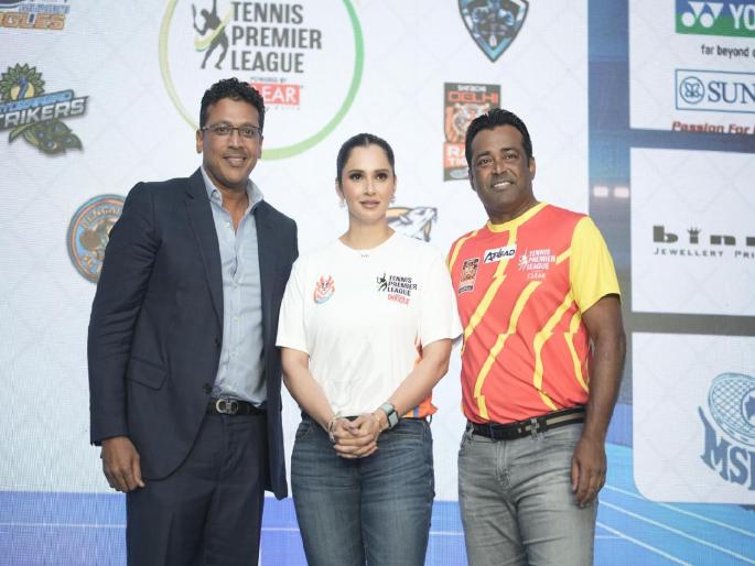 tennis premier league season 6 auction leander paes, Mahesh Bhupathi, sania mirza and actress rakul preet singh and sonali bendre also present there | TPL Auction 2024 : आर्मेनियाच्या खेळाडूनं सर्वाधिक 'भाव' खाल्ला; सानिया मिर्झासह दिग्गजांची उपस्थिती  tennis premier league season 6 auction leander paes, Mahesh Bhupathi, sania mirza and actress rakul preet singh and sonali bendre also present there | TPL Auction 2024 : आर्मेनियाच्या खेळाडूनं सर्वाधिक 'भाव' खाल्ला; सानिया मिर्झासह दिग्गजांची उपस्थिती