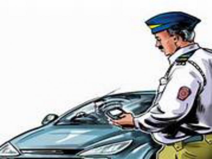 Traffic police recovered a fine of Rs 1 crore during the lockdown | लॉकडाऊनच्या काळात वाहतूक पोलिसांनी केला १ कोटीचा दंड वसूल Traffic police recovered a fine of Rs 1 crore during the lockdown | लॉकडाऊनच्या काळात वाहतूक पोलिसांनी केला १ कोटीचा दंड वसूल