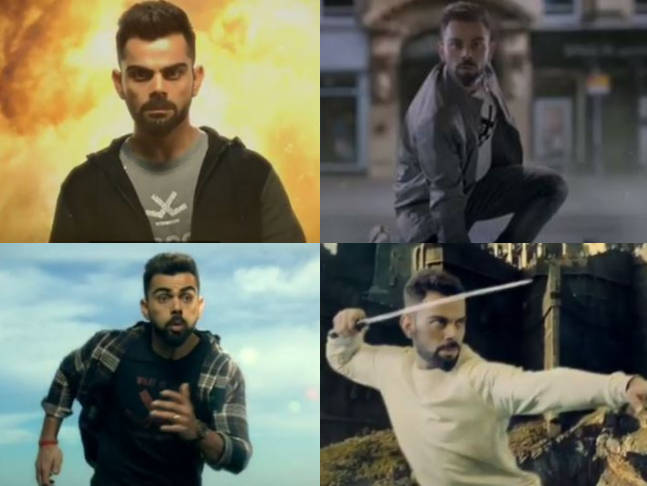 IPL 2018: Virat Kohli's acting video became viral | IPL 2018 : अनुष्कापेक्षा भारी अभिनय करतो विराट कोहली, व्हिडीओ झाला वायरल