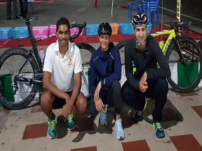 Goa's historic gold medal in National Triathlon | राष्ट्रीय ट्रायथलॉन स्पर्धेत गोव्याला ऐतिहासिक सुवर्ण Goa's historic gold medal in National Triathlon | राष्ट्रीय ट्रायथलॉन स्पर्धेत गोव्याला ऐतिहासिक सुवर्ण