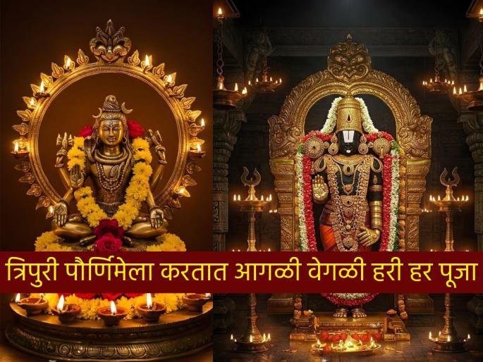 Tripuri Purnima 2025: On Tripuri Purnima, Tulsi is offered to Mahadev and Bell to Vishnu; but why? | Tripuri Purnima 2025: त्रिपुरी पौर्णिमेला महादेवाला तुळस आणि विष्णुंना बेल वाहिला जातो; पण का? Tripuri Purnima 2025: On Tripuri Purnima, Tulsi is offered to Mahadev and Bell to Vishnu; but why? | Tripuri Purnima 2025: त्रिपुरी पौर्णिमेला महादेवाला तुळस आणि विष्णुंना बेल वाहिला जातो; पण का?