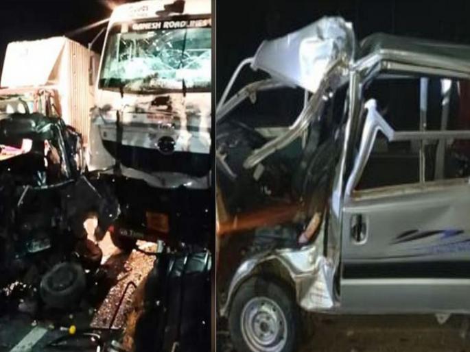 Truck crushes car in Rajasthan's Jhalawar district, 9 killed on the spot | लग्नावरून येताना घात, ३ भावांसह ९ मित्र ठार; चहाला थांबले असते तर... Truck crushes car in Rajasthan's Jhalawar district, 9 killed on the spot | लग्नावरून येताना घात, ३ भावांसह ९ मित्र ठार; चहाला थांबले असते तर...