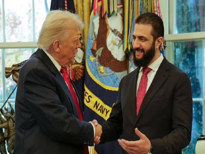 Former Al-Qaeda commander; Historic meeting between Al-Shara and Donald Trump at the White House | अल-कायदाचा माजी कमांडर; व्हाईट हाऊसमध्ये अल-शरा आणि डोनाल्ड ट्रम्प यांची ऐतिहासिक भेट