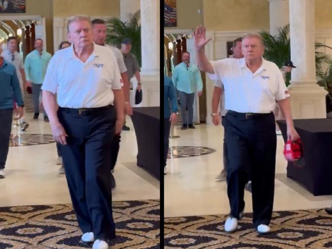 Donald Trump's makeover; New look attracts attention, watch video... | डोनाल्ड ट्रम्प यांचा मेकओव्हर; नवीन लुकने वेधले लक्ष, पाहा Video... Donald Trump's makeover; New look attracts attention, watch video... | डोनाल्ड ट्रम्प यांचा मेकओव्हर; नवीन लुकने वेधले लक्ष, पाहा Video...
