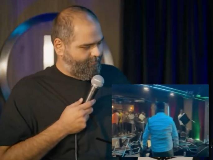 Big news Kunal Kamra's show set vandalized by Shiv Sainiks; Shiv Sainiks aggressive over song on Eknath Shinde | कुणाल कामराच्या शोच्या सेटची शिवसैनिकांकडून तोडफोड; एकनाथ शिंदेंवरील गाण्यावरुन आक्रमक Big news Kunal Kamra's show set vandalized by Shiv Sainiks; Shiv Sainiks aggressive over song on Eknath Shinde | कुणाल कामराच्या शोच्या सेटची शिवसैनिकांकडून तोडफोड; एकनाथ शिंदेंवरील गाण्यावरुन आक्रमक