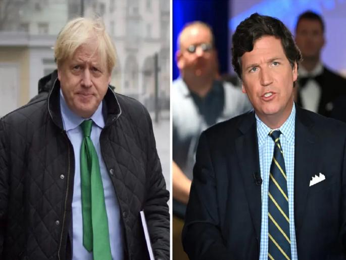Boris Johnson demanded $1 million for interview, says Tucker Carlson after Putin sit-down | ब्रिटनचे माजी पंतप्रधान बोरिस जॉन्सन यांनी मुलाखत देण्यासाठी मागितले 8 कोटी, अमेरिकन पत्रकाराचा धक्कादायक दावा Boris Johnson demanded $1 million for interview, says Tucker Carlson after Putin sit-down | ब्रिटनचे माजी पंतप्रधान बोरिस जॉन्सन यांनी मुलाखत देण्यासाठी मागितले 8 कोटी, अमेरिकन पत्रकाराचा धक्कादायक दावा