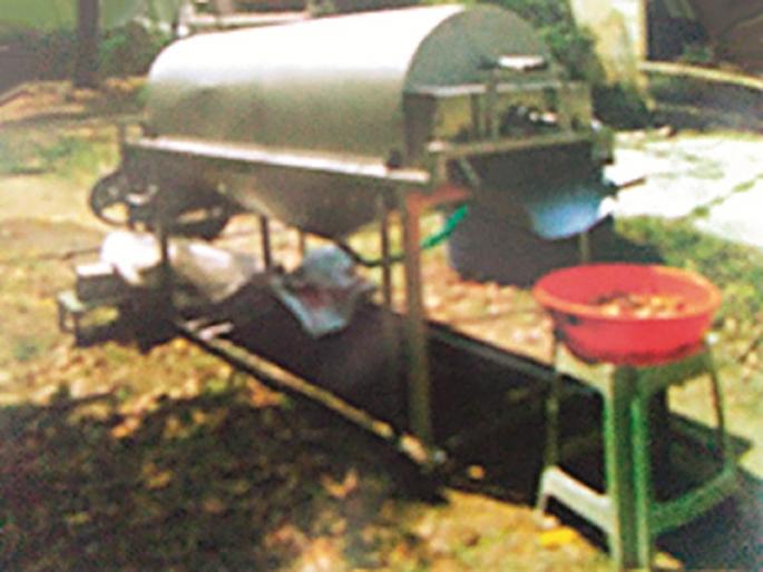 Grassroot Innovator: A tuber cleaning device is beneficial in the production of turmeric powder | ग्रासरूट इनोव्हेटर : हळद पावडर निर्मितीमध्ये कंद सफाई यंत्र ठरतेय फायदेशीर 