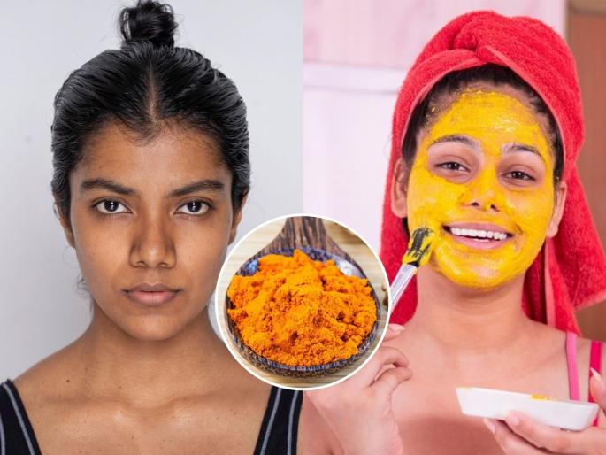 turmeric for glowing skin in 15 minutes, how to remove tanning with turmeric face pigmentation homemade tanning face pack | चमचाभर हळद 'अशी' चोळा चेहऱ्यावर - १५ मिनिटांत हात-पाय- मानेचे टॅनिंग होईल कमी, त्वचा उजळेल