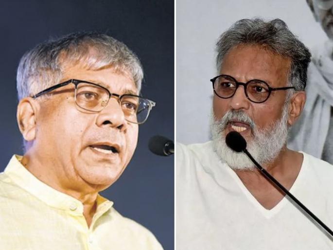 Lok Sabha Election 2024 - Tushar Gandhi criticized Vanchit Bahujan Aghadi, Prakash Ambedkar also criticized Gandhi | "जर राजकीय ज्ञान आणि समज नसेल, तर..."; प्रकाश आंबेडकर तुषार गांधींवर संतापले