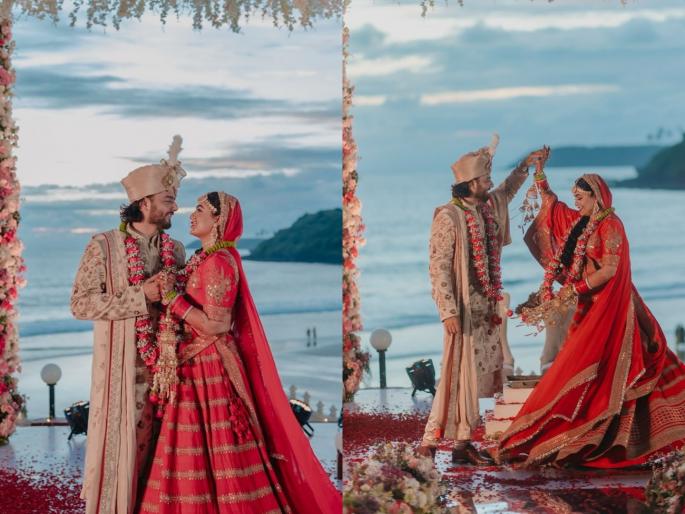 tv actor alan kapoor gets married on a boat seashore in a grand ceremony photos viral | प्रसिद्ध अभिनेत्री बॉयफ्रेंडसोबत चढली बोहल्यावर; समुद्रकिनारी थाटामाटात बांधली लग्नगाठ, फोटो व्हायरल