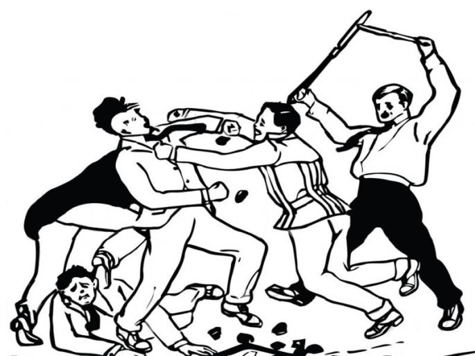 Two youths drifter assault on youth in Jalgaon | जळगावात टारगट तरुणांकडून 2 तरुणांना बेदम मारहाण Two youths drifter assault on youth in Jalgaon | जळगावात टारगट तरुणांकडून 2 तरुणांना बेदम मारहाण