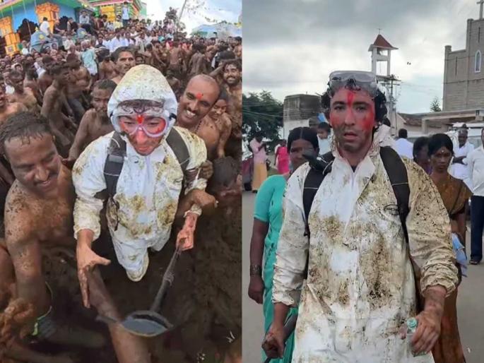 A foreign blogger said, "I am sorry India!" after He disrespected a traditional festival in Karnataka, see what really happened | विदेशी ब्लॉगर म्हणाला, I am sorry India! कर्नाटकातल्या पारंपरिक उत्सवाचा केला अनादर, समजला भलतंच काहीतरी.. A foreign blogger said, "I am sorry India!" after He disrespected a traditional festival in Karnataka, see what really happened | विदेशी ब्लॉगर म्हणाला, I am sorry India! कर्नाटकातल्या पारंपरिक उत्सवाचा केला अनादर, समजला भलतंच काहीतरी..