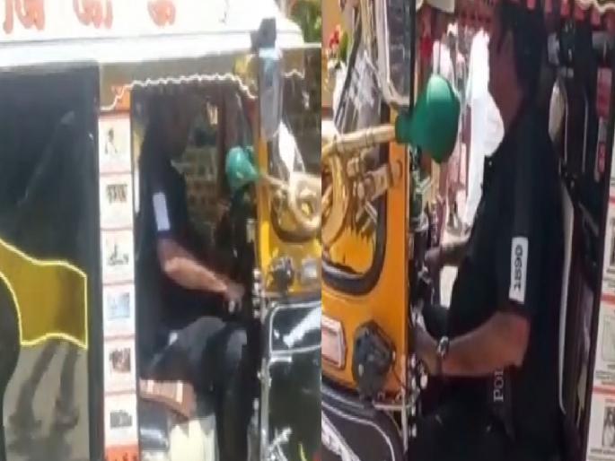 MP Udayan Raje took the steering wheel of the rickshaw and hit the round | सुसाट! बुलेटनंतर आता खासदार उदयनराजेंच्या हाती रिक्षाचे स्टेअरिंग, व्हिडिओ व्हायरल MP Udayan Raje took the steering wheel of the rickshaw and hit the round | सुसाट! बुलेटनंतर आता खासदार उदयनराजेंच्या हाती रिक्षाचे स्टेअरिंग, व्हिडिओ व्हायरल