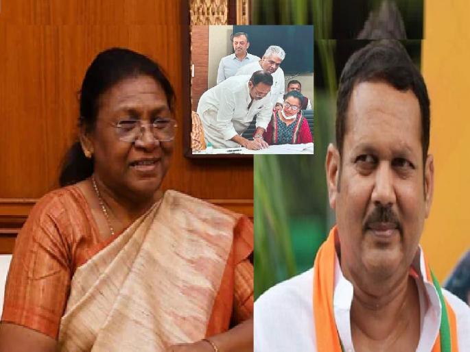 Signature of Udayan Raje as an indicator on the nomination form of Presidential candidate Draupadi Murmu | राष्ट्रपतिपदाच्या उमेदवार द्रौपदी मुर्मू यांच्या नामांकन अर्जावर सूचक म्हणून उदयनराजेंची सही Signature of Udayan Raje as an indicator on the nomination form of Presidential candidate Draupadi Murmu | राष्ट्रपतिपदाच्या उमेदवार द्रौपदी मुर्मू यांच्या नामांकन अर्जावर सूचक म्हणून उदयनराजेंची सही