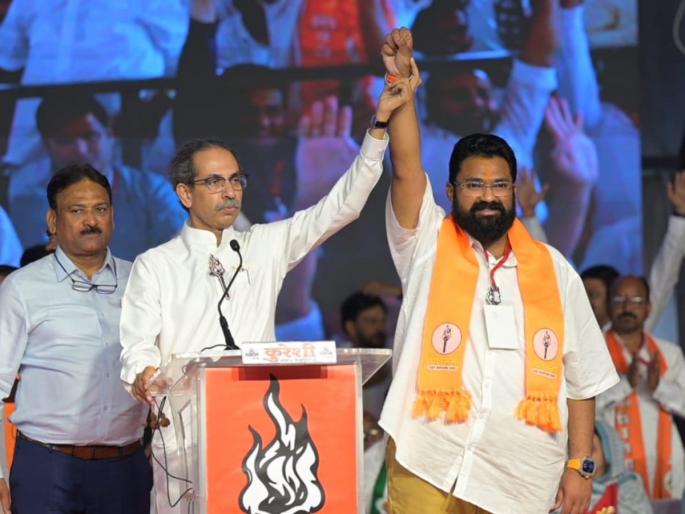 Maharashtra Assembly Election 2024 Uddhav Thackeray advay hiray Malegaon Manmad Assembly Constituency | Uddhav Thackeray : "गद्दारांना मतदारच जागा दाखवणार, तुरुंगात कांदे सोलायला पाठवू"; उद्धव ठाकरे कडाडले Maharashtra Assembly Election 2024 Uddhav Thackeray advay hiray Malegaon Manmad Assembly Constituency | Uddhav Thackeray : "गद्दारांना मतदारच जागा दाखवणार, तुरुंगात कांदे सोलायला पाठवू"; उद्धव ठाकरे कडाडले