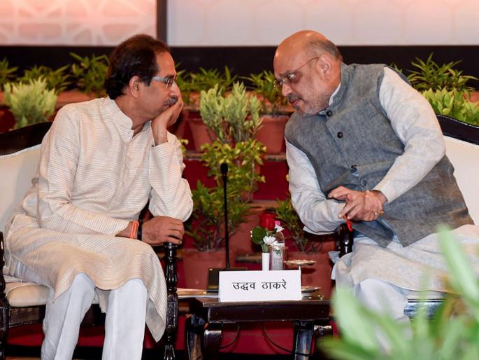Maharashtra Election 2019 bjp president amit shah breaks his silence on shiv senas chief ministerial candidate | महाराष्ट्र निवडणूक 2019: 'मातोश्री'तील बंद खोलीत नेमकं काय झालं?; अमित शहांनी 'संस्कारां'वर बोट ठेवलं! Maharashtra Election 2019 bjp president amit shah breaks his silence on shiv senas chief ministerial candidate | महाराष्ट्र निवडणूक 2019: 'मातोश्री'तील बंद खोलीत नेमकं काय झालं?; अमित शहांनी 'संस्कारां'वर बोट ठेवलं!