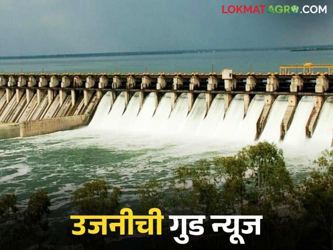 Ujani Dam Water Level : Due to unseasonal rains in Ujani Plus; How much water is stored in the dam? | Ujani Dam Water Level : अवकाळी पावसामुळे उजनी प्लसमध्ये; धरणात किती पाणीसाठा?